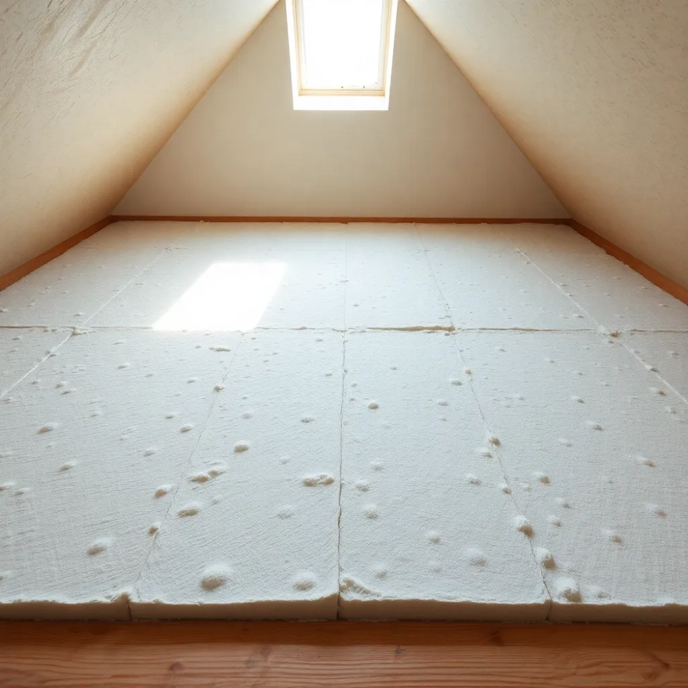 Układanie styropianu pod wylewki na poddaszu