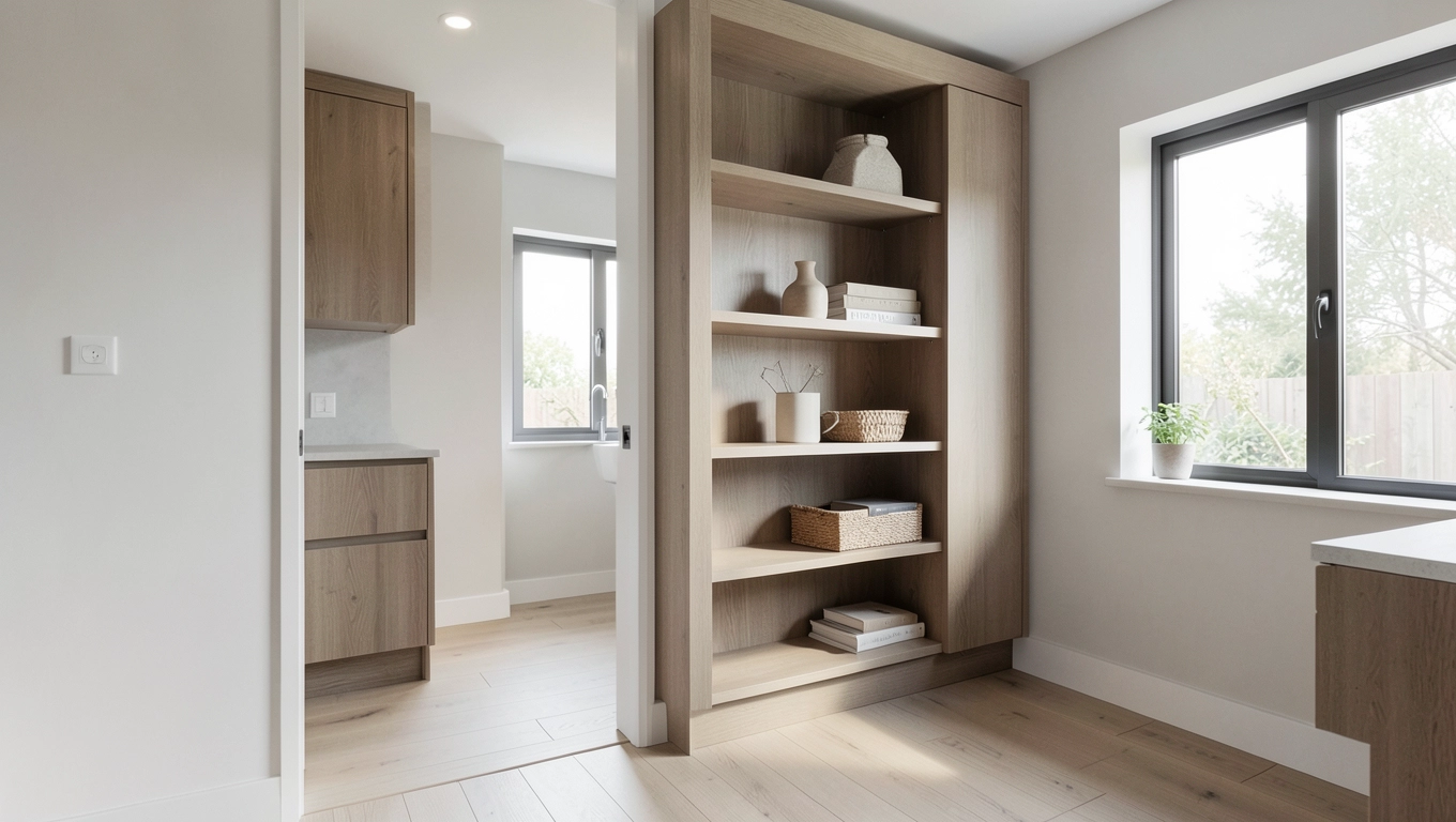 Usytuowanie spiżarni względem kuchni i wejścia