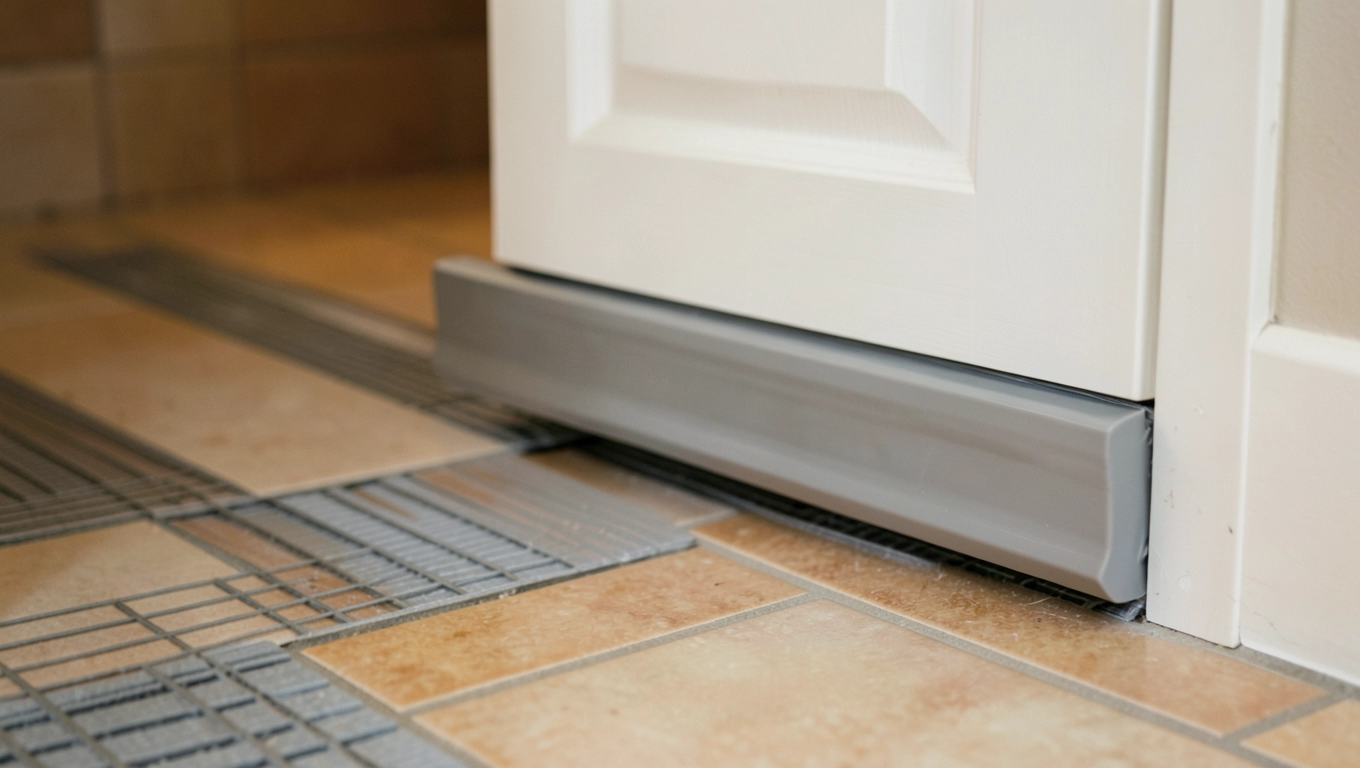 uszczelnienie drzwi spiżarni z ogrzewaniem podłogowym