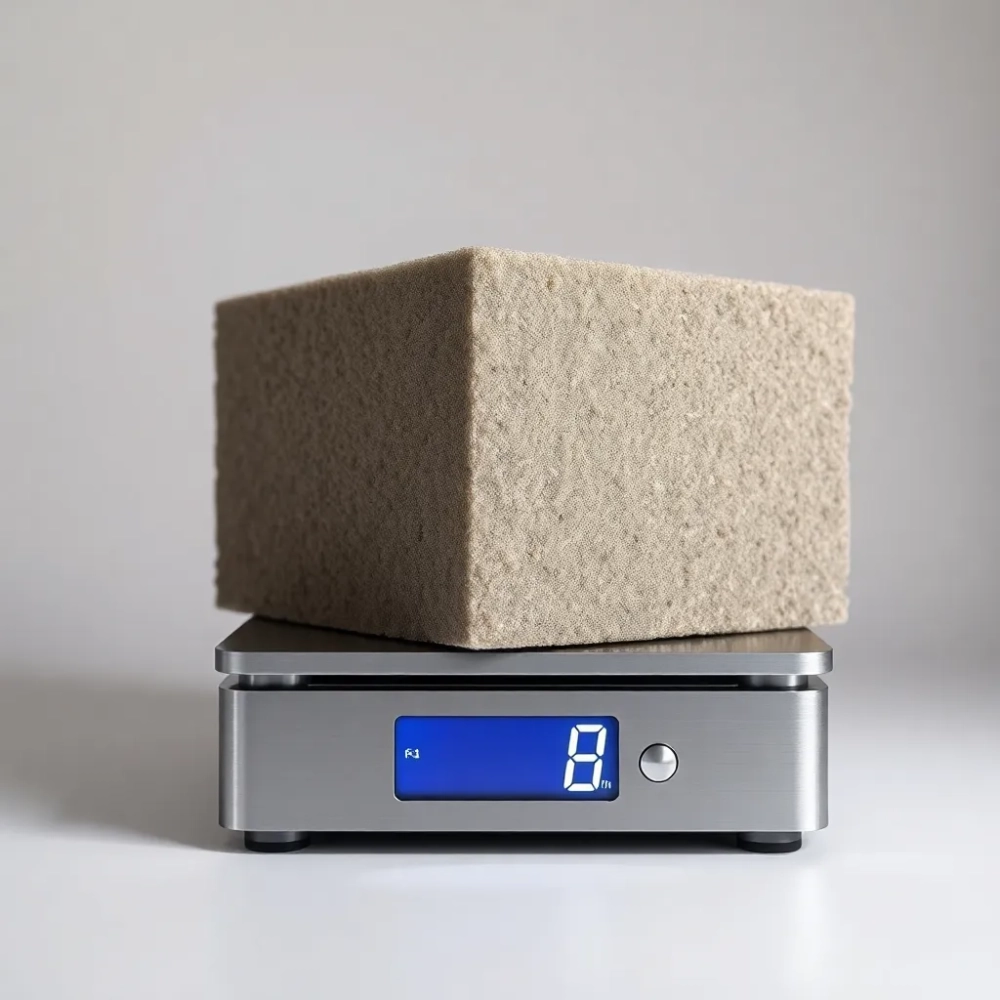 Waga wełny mineralnej 15 cm