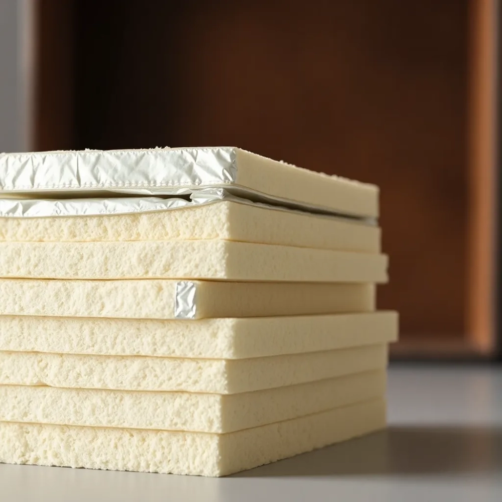 Wełna mineralna z folią aluminiową do kominków