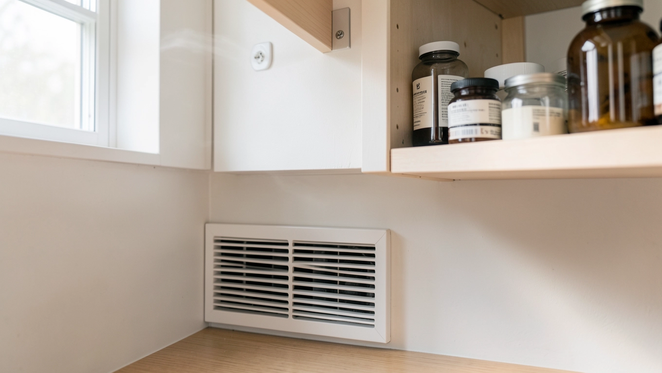 Wentylacja spiżarni 2m²