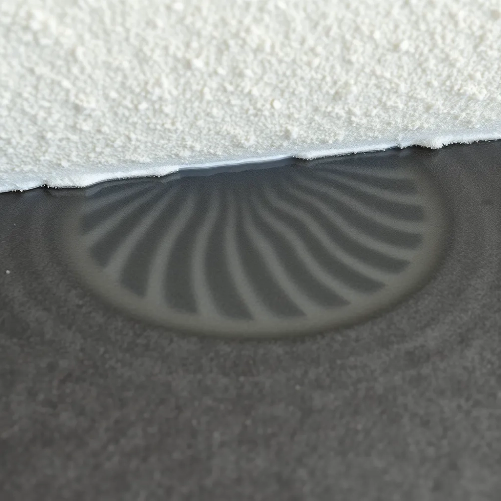 Woda pod styropianem na posadzce