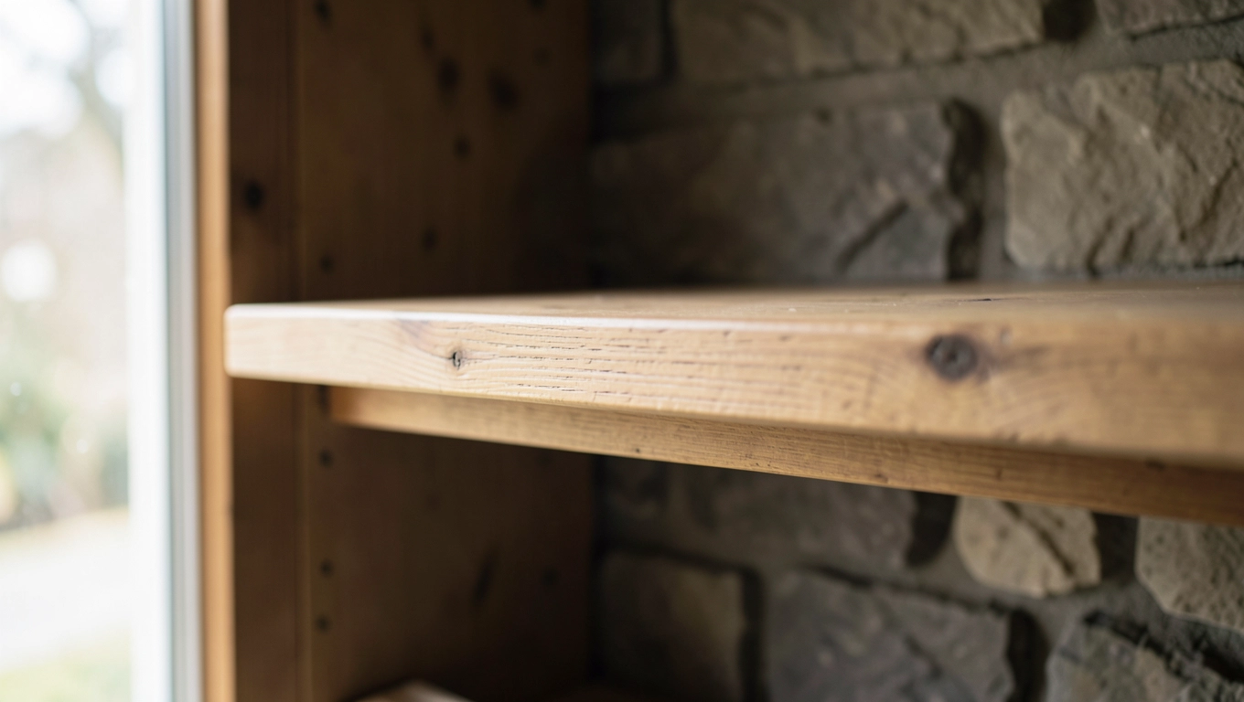 Wybór drewna na regały do spiżarni