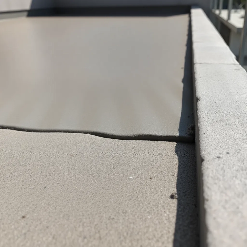 Wylewka na balkonie na styropianie