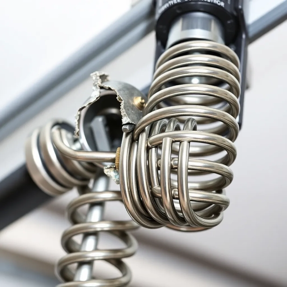 Wymiana sprężyny w bramie garażowej