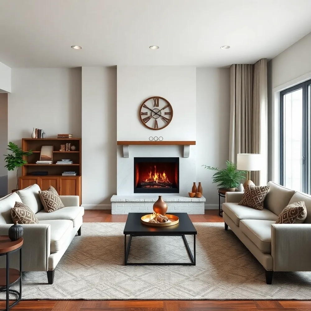 Wymiary kominka w salonie