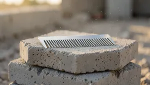 grzebień do murowania bloczków betonowych