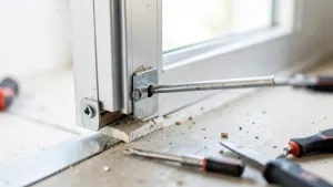 Jak zdjąć drzwi aluminiowe z zawiasów