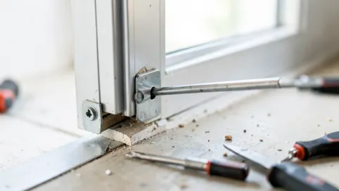 Jak zdjąć drzwi aluminiowe z zawiasów