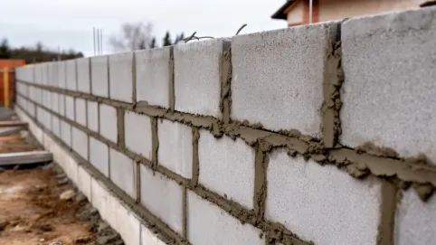 Murowanie bloczków betonowych