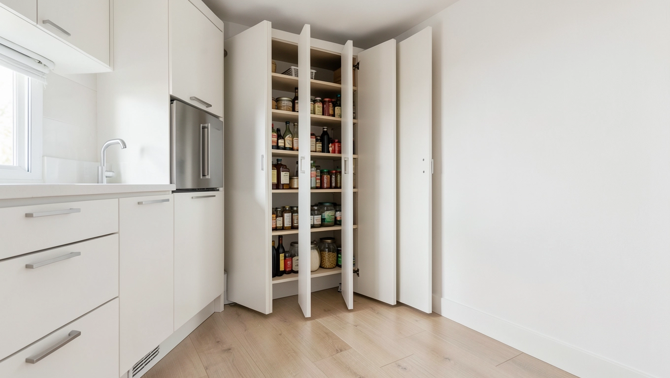 Zalety drzwi składanych w spiżarni