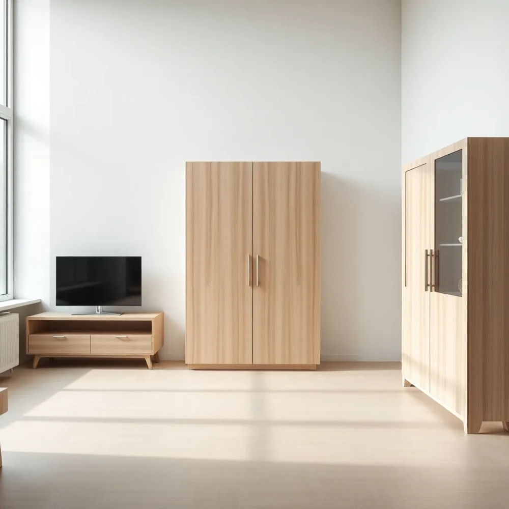 Zestaw mebli do salonu z szafą