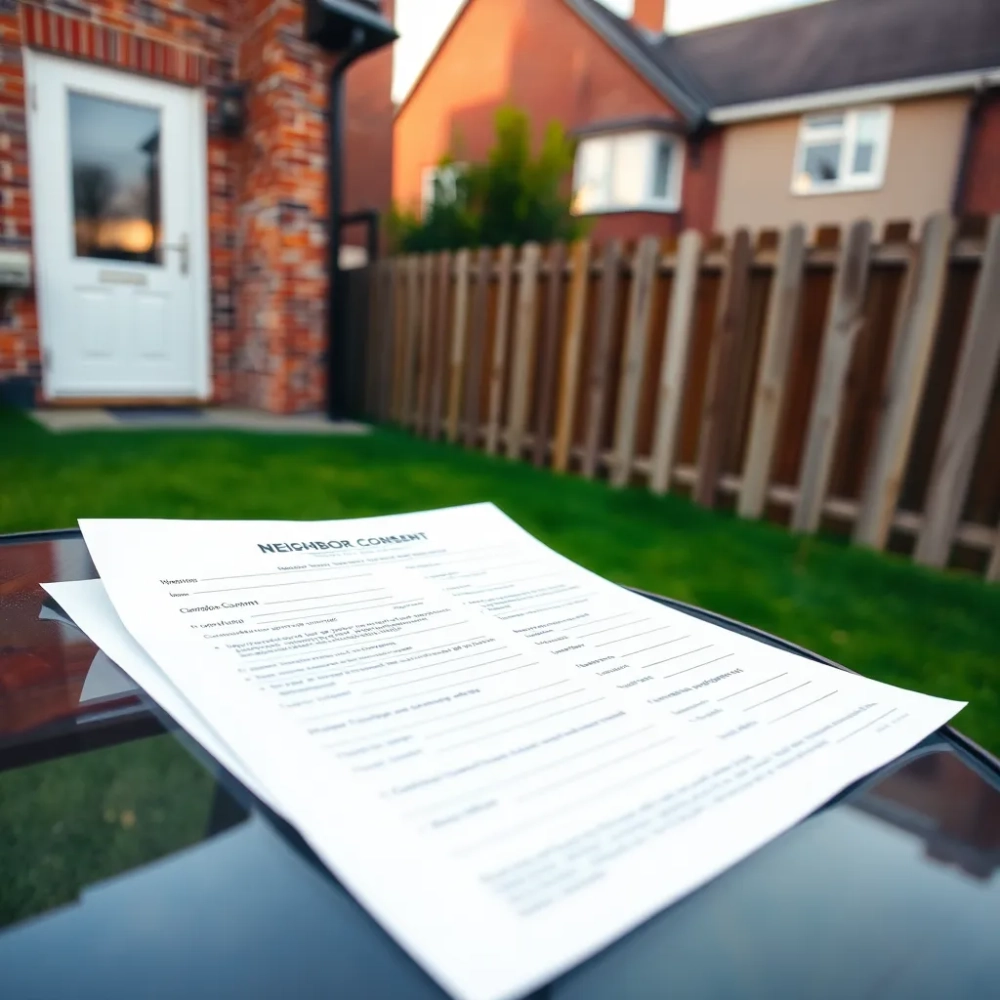 Zgoda sąsiada na budowę garażu w granicy wzór